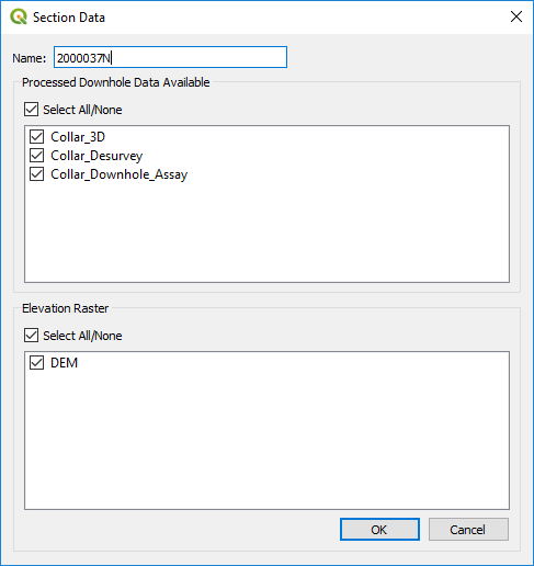 Choosing the layers for a section Choosing the layers for a section