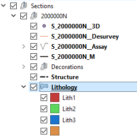 Interpretation layer inside a section group Interpretation layer inside a section group