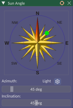The Sun Angle dialog