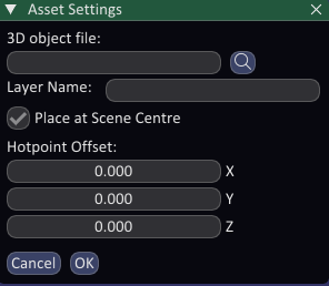 3D Shape dialog