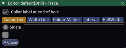 Trace configuration