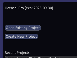 Create new Project