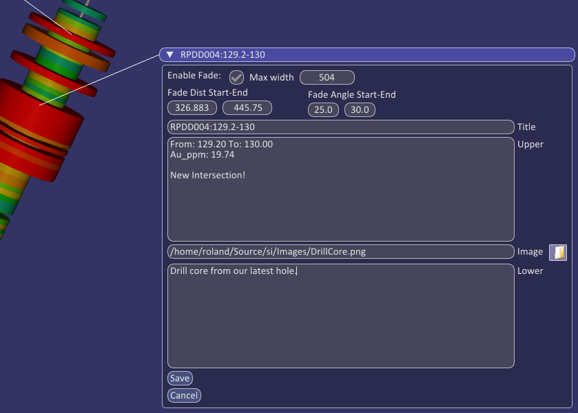 Information Editor with Values