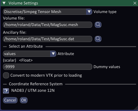 Volume Settings